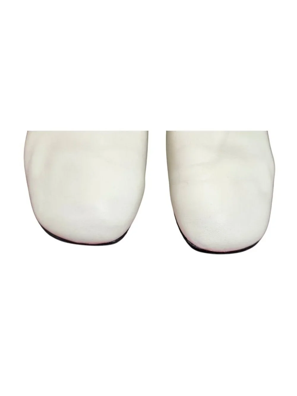 CO White Leather Ballet Flats EU 40 Minimalist Slip On Shoes Italy Soft Leather - Picture 4 of 13